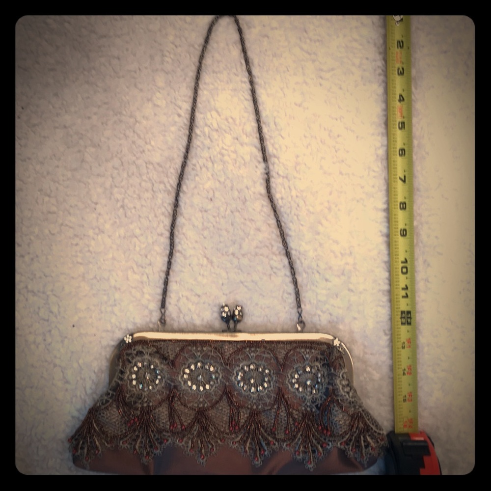 Beautiful Chocolate Adorned Clutch